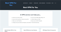 Desktop Screenshot of bestvpnforyou.com