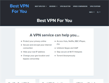 Tablet Screenshot of bestvpnforyou.com